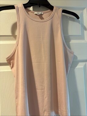 Bar III Soft Blush Ribbed Tank Top